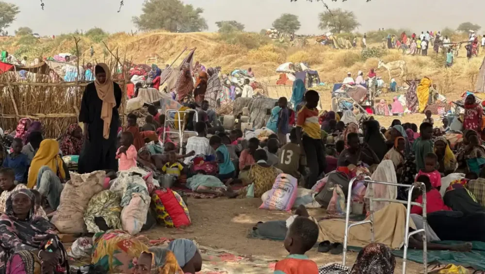 Forced displacement and humanitarian aid blockades in conflict-ridden Sudan